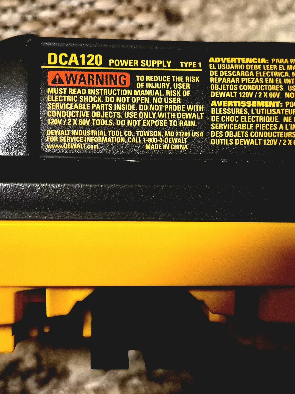 Dewalt black corded